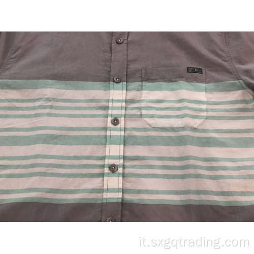 Camicia a maniche corte in cotone 100% uomo di nuovo stile